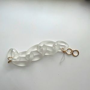 Lucite clear colored bracelet